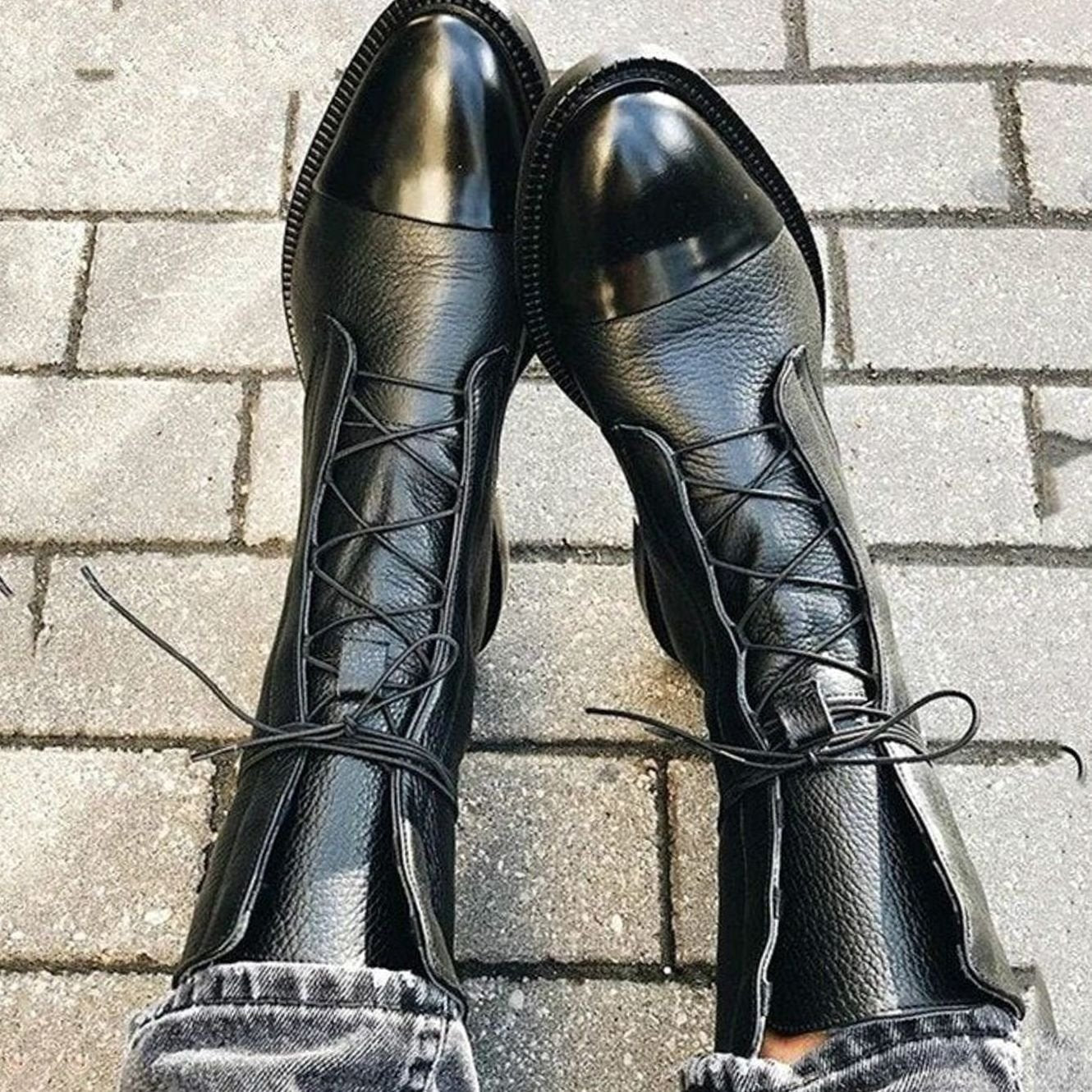 Evelyn | Women's Classic Leather Lace-Up Ankle Boots
