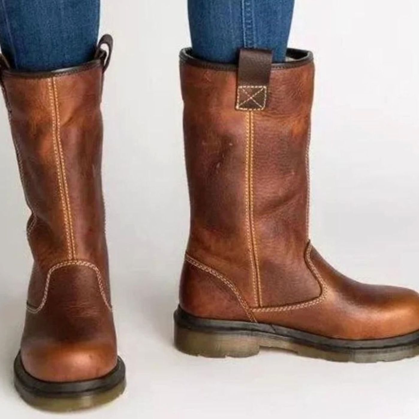 Madison | Women's Fleece-Lined Leather Mid-Calf Winter Boots