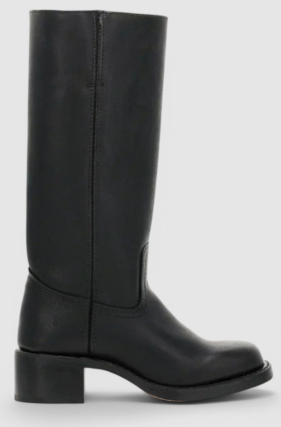 Penelope | Women's Leather Stacked-Heel Knee-High Boots