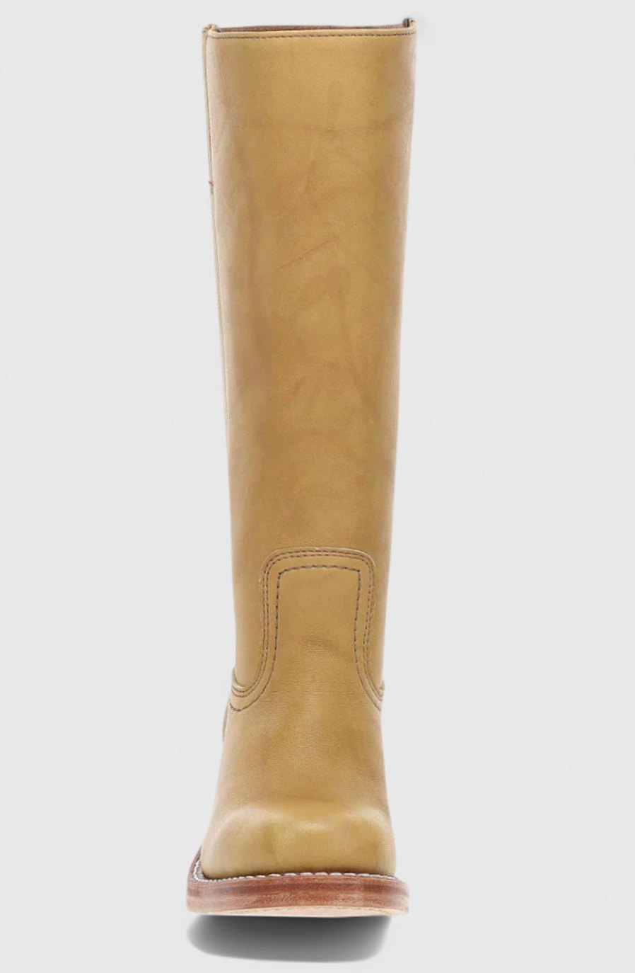 Penelope | Women's Leather Stacked-Heel Knee-High Boots