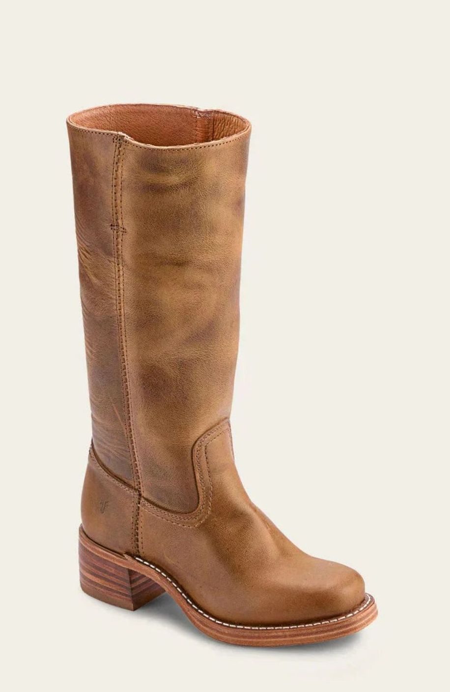 Aria | Women's Mid-Calf Stacked-Heel Classic Western Boots