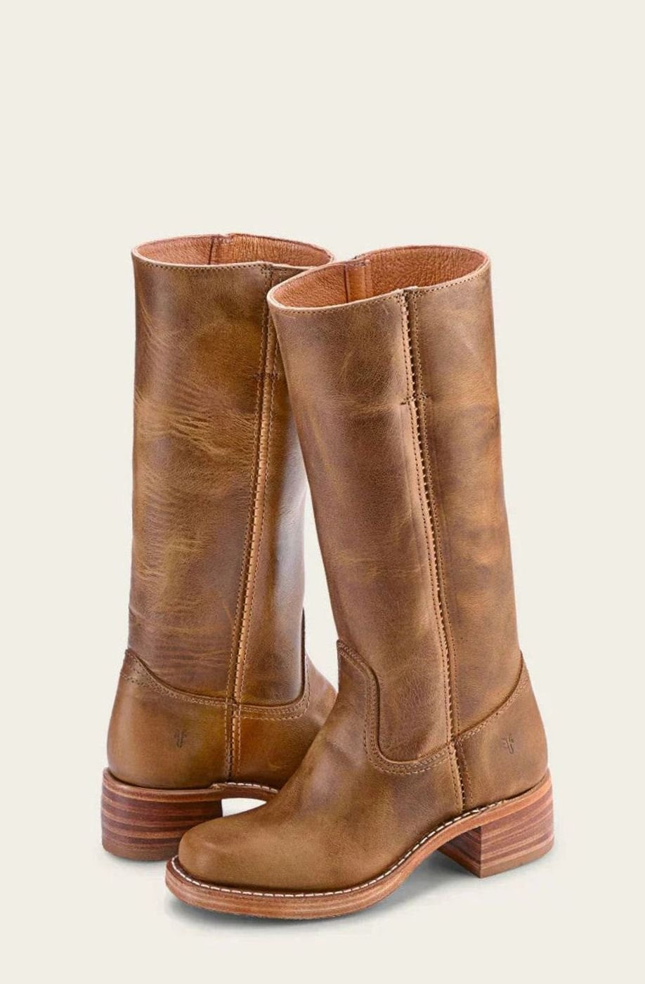 Aria | Women's Mid-Calf Stacked-Heel Classic Western Boots
