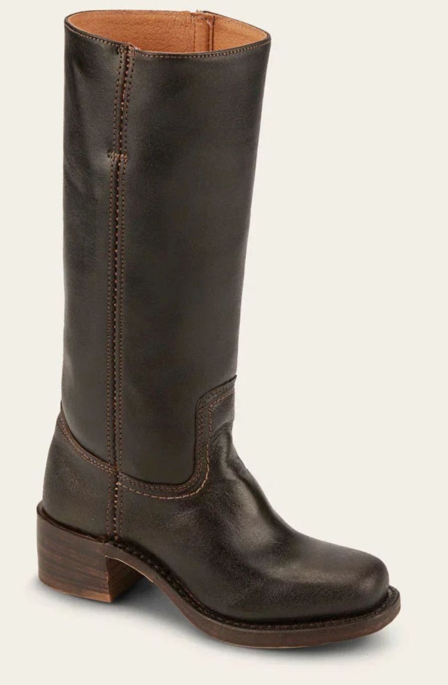 Aria | Women's Mid-Calf Stacked-Heel Classic Western Boots