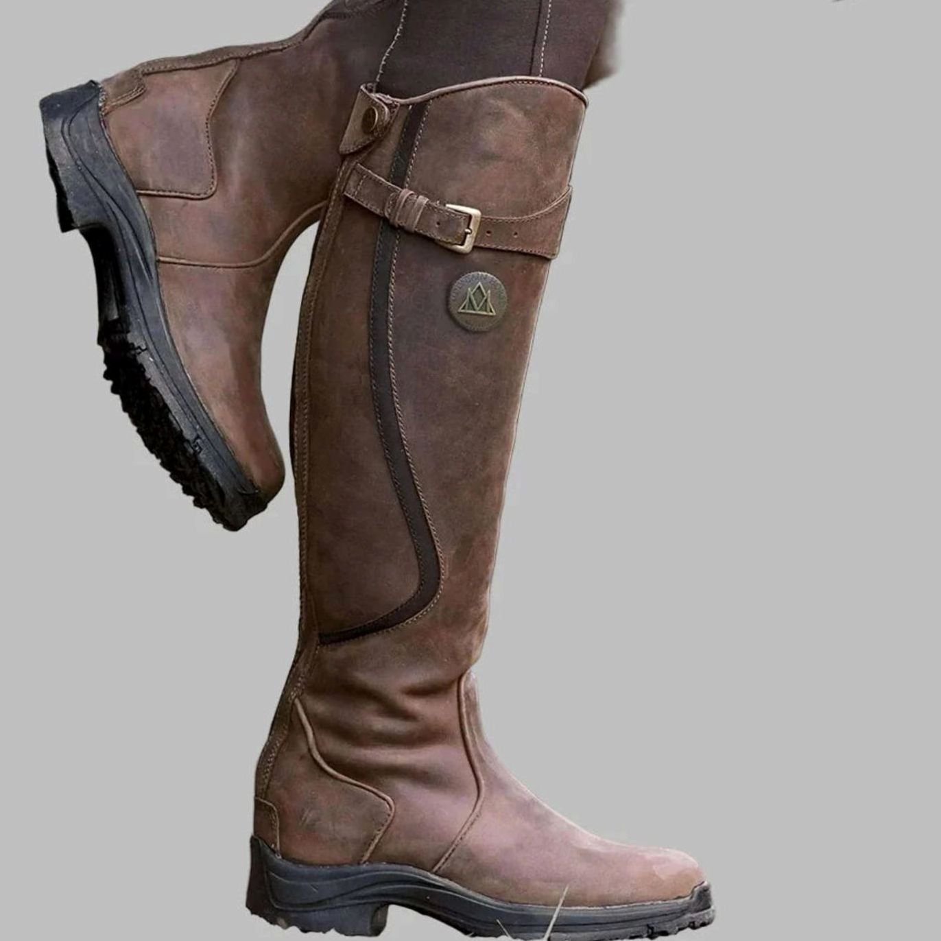 Sophia | Women's Orthopedic Knee-High Buckle Leather Boots