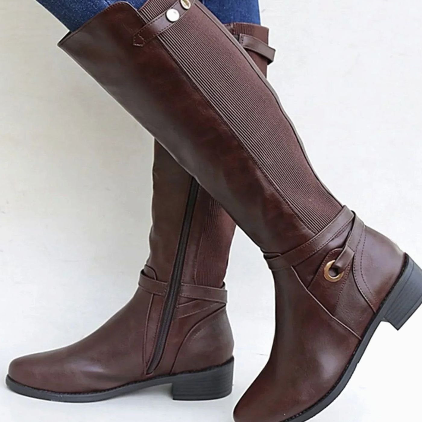 Emma | Women's Orthopedic Knee-High Riding Leather Boots