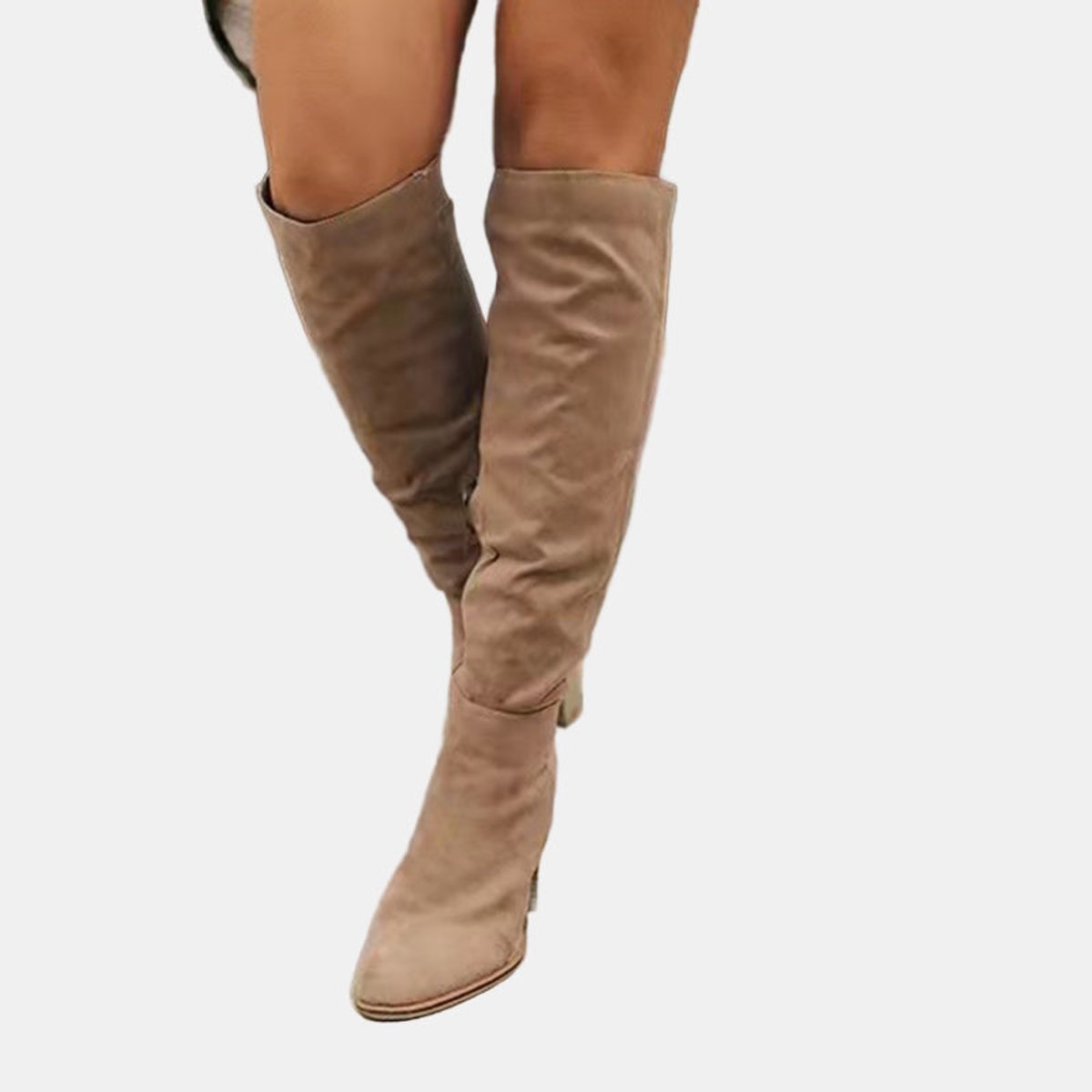 Aria | Women's Over-the-Knee Block-Heel Stretch Ankle Boots