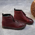 Scarlett | Women's Slip-Resistant Fleece-Lined Leather Ankle Boots